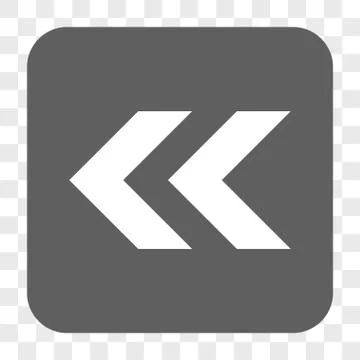 Shift Left Rounded Square Button Stock Illustration