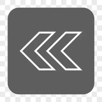 Shift Left Rounded Square Button Stock Illustration