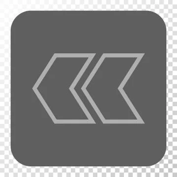 Shift Left Rounded Square Button Stock Illustration