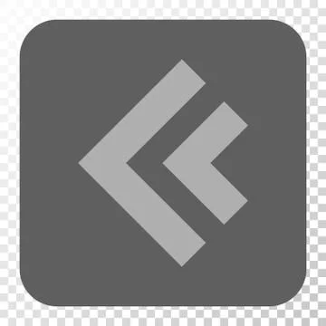 Shift Left Rounded Square Button Stock Illustration
