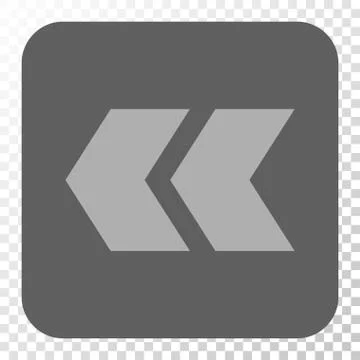 Shift Left Rounded Square Button Stock Illustration