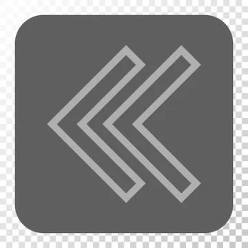 Shift Left Rounded Square Button Stock Illustration