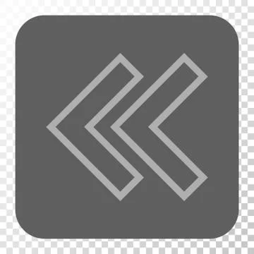 Shift Left Rounded Square Button Stock Illustration