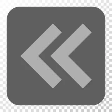 Shift Left Rounded Square Button Stock Illustration