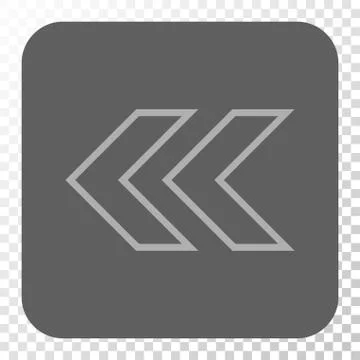 Shift Left Rounded Square Button Stock Illustration