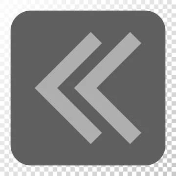 Shift Left Rounded Square Button Stock Illustration