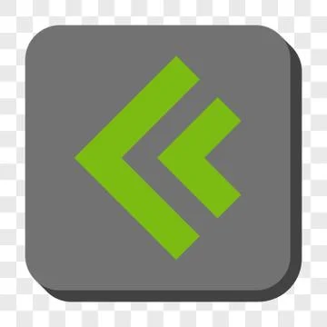 Shift Left Rounded Square Button Stock Illustration