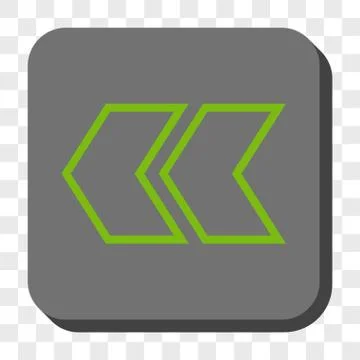 Shift Left Rounded Square Button Stock Illustration