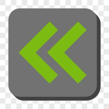 Shift Left Rounded Square Button Stock Illustration