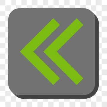 Shift Left Rounded Square Button Stock Illustration