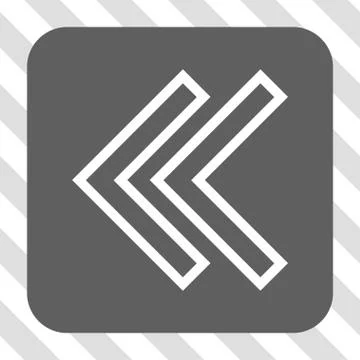 Shift Left Rounded Square Button Stock Illustration