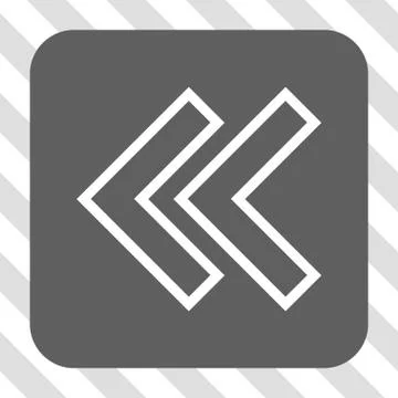 Shift Left Rounded Square Button Stock Illustration