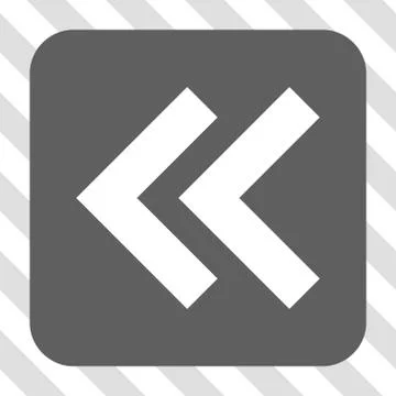 Shift Left Rounded Square Button Stock Illustration