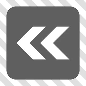 Shift Left Rounded Square Button Stock Illustration