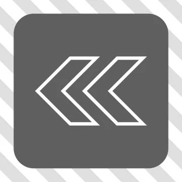 Shift Left Rounded Square Button Stock Illustration