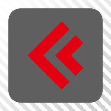 Shift Left Rounded Square Button Stock Illustration