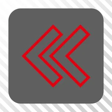 Shift Left Rounded Square Button Stock Illustration