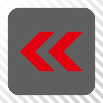Shift Left Rounded Square Button Stock Illustration