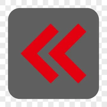 Shift Left Rounded Square Button Stock Illustration