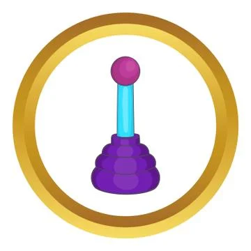 Shift lever vector icon Stock Illustration