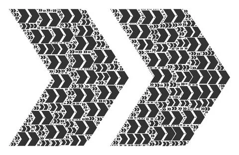 Shift Right Recursion Mosaic of Itself Items 库存插图