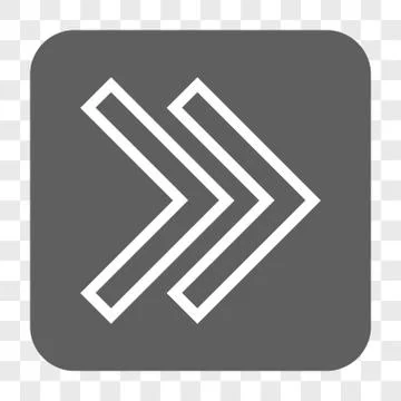 Shift Right Rounded Square Button Illustrazione stock