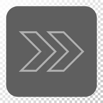 Shift Right Rounded Square Button Illustrazione stock