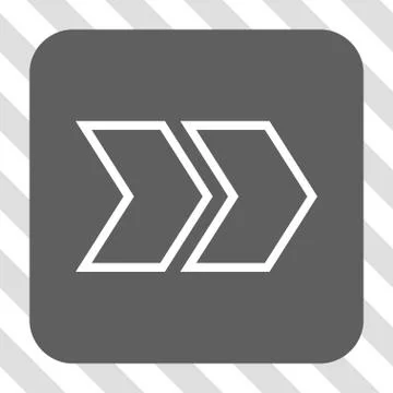 Shift Right Rounded Square Button Stock Illustration