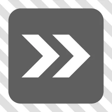 Shift Right Rounded Square Button Illustrazione stock