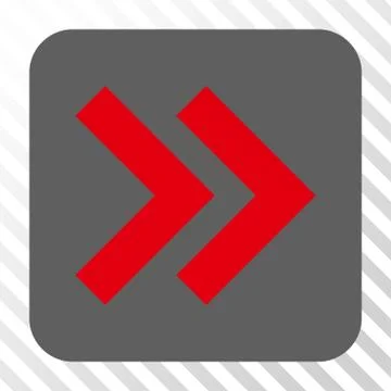 Shift Right Rounded Square Button Illustrazione stock