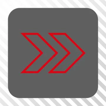 Shift Right Rounded Square Button Stock Illustration