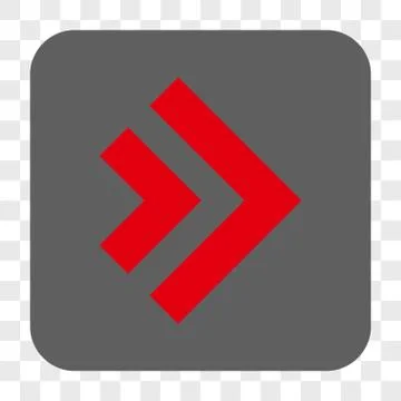 Shift Right Rounded Square Button Stock Illustration