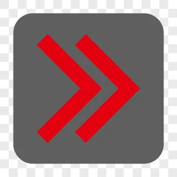 Shift Right Rounded Square Button Stock Illustration