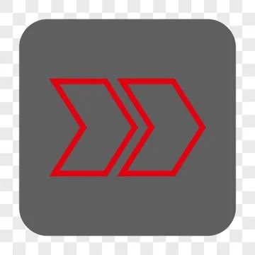 Shift Right Rounded Square Button 스톡 일러스트