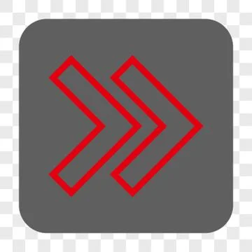 Shift Right Rounded Square Button Stock Illustration