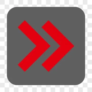 Shift Right Rounded Square Button Stock Illustration