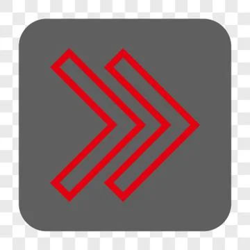 Shift Right Rounded Square Button Stock Illustration