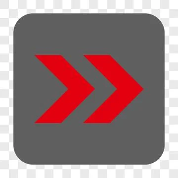 Shift Right Rounded Square Button Stock Illustration