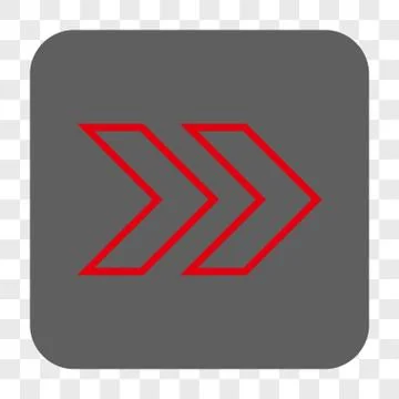 Shift Right Rounded Square Button Stock Illustration
