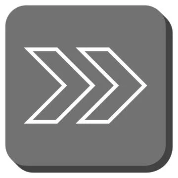 Shift Right Rounded Square Vector Icon Stock Illustration