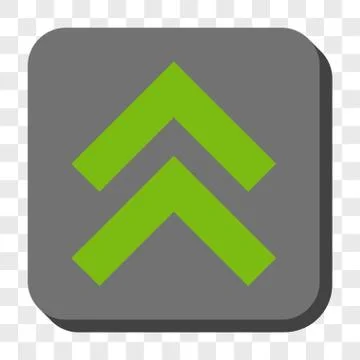 Shift Up Rounded Square Button Stock Illustration