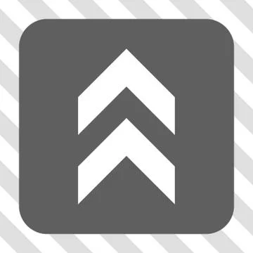 Shift Up Rounded Square Button Stock Illustration