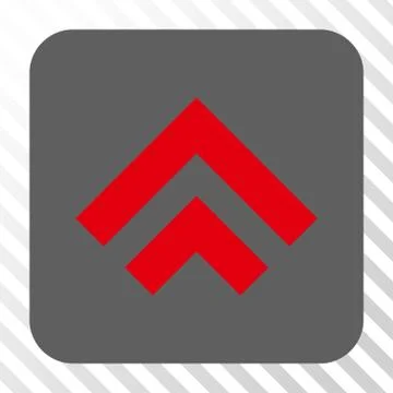 Shift Up Rounded Square Button Stock Illustration