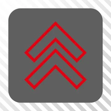 Shift Up Rounded Square Button Stock Illustration