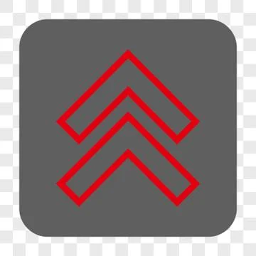 Shift Up Rounded Square Button Stock Illustration