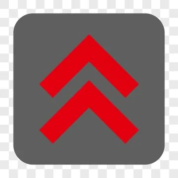 Shift Up Rounded Square Button Stock Illustration