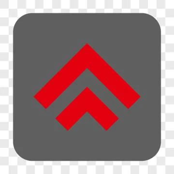 Shift Up Rounded Square Button Stock Illustration