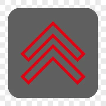 Shift Up Rounded Square Button Stock Illustration