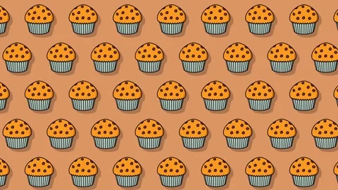 Shift scene animated muffin line, perfect for background purposes Stock Footage 317555230