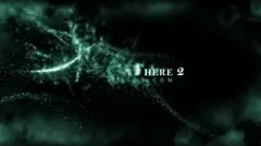 Shift the text to the molecules Stock After Effects